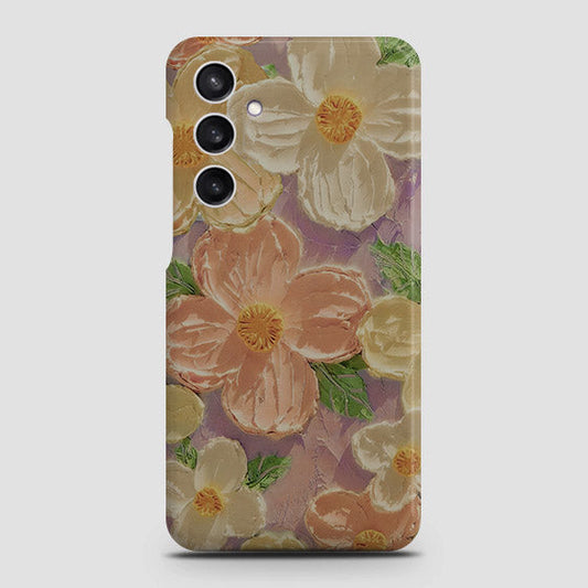 Samsung Galaxy A55 Cover - Floral Series - Design 11 - White & Green - Matte Finish - Snap On Hard Case with LifeTime Colors Guarantee