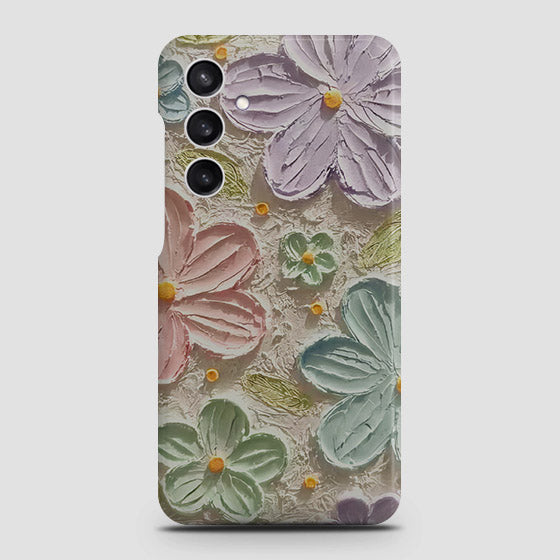 Samsung Galaxy A55 Cover - Floral Series - Design 15 - Blue & Green - Matte Finish - Snap On Hard Case with LifeTime Colors Guarantee