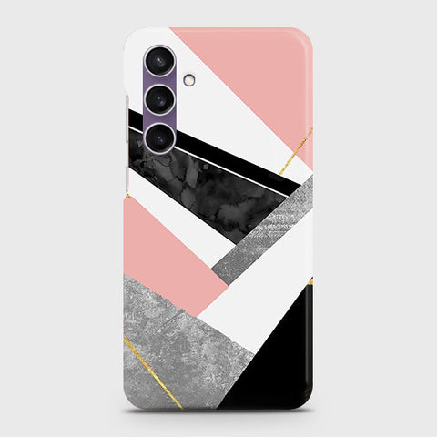 Samsung Galaxy S23 FE Cover - Geometric Luxe Marble Trendy Printed Hard Case with Life Time Colors Guarantee