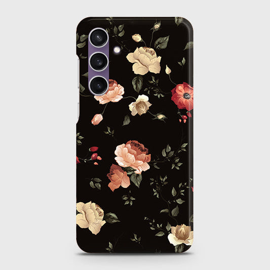 Samsung Galaxy S23 FE Cover - Dark Rose Vintage Flowers Printed Hard Case with Life Time Colors Guarantee