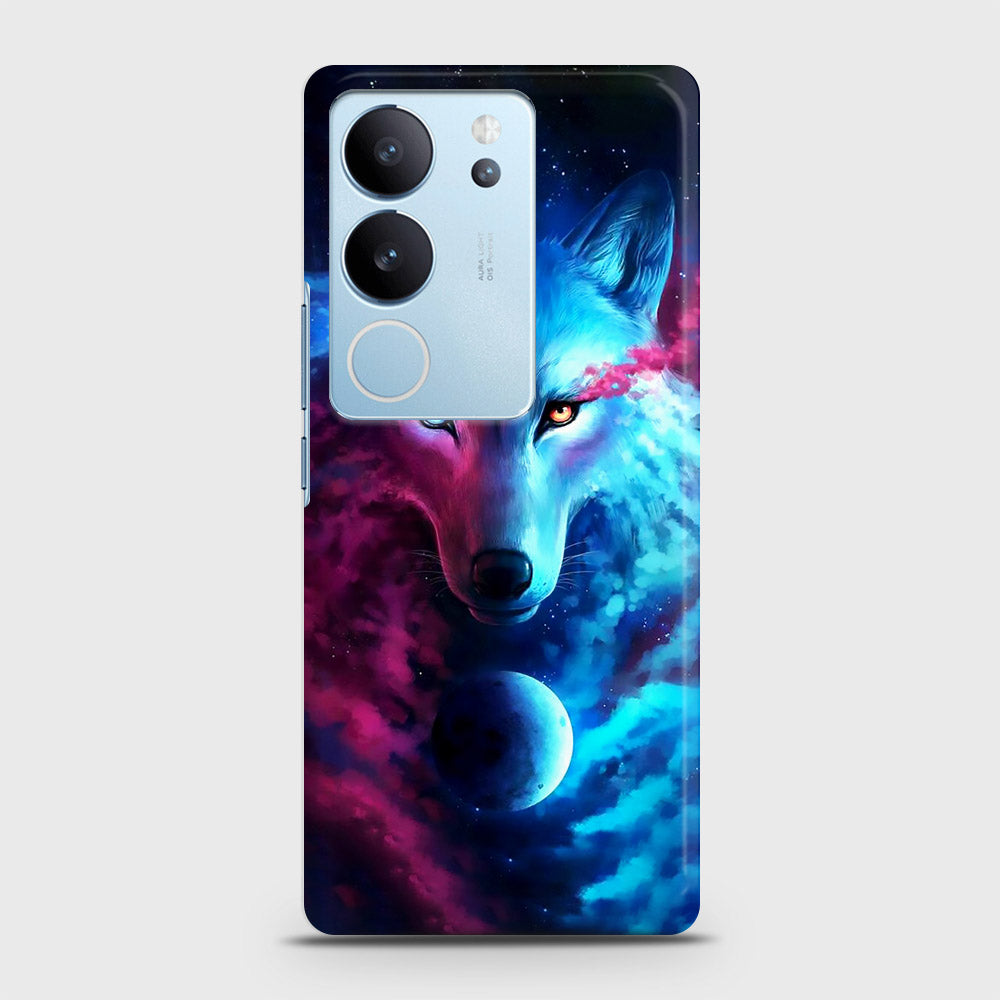 Vivo V29 Pro Cover - Infinity Wolf Trendy Printed Hard Case with Life Time Colors Guarantee