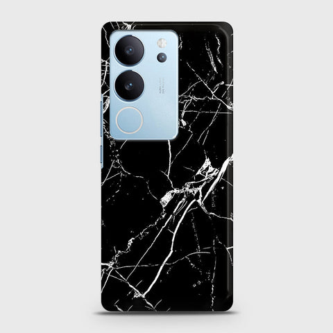 Vivo S17 Pro Cover - Black Modern Classic Marble Printed Hard Case with Life Time Colors Guarantee