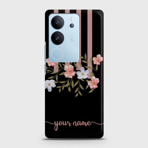 Vivo V29 Pro  Cover - Floral Series - Matte Finish - Snap On Hard Case with LifeTime Colors Guarantee