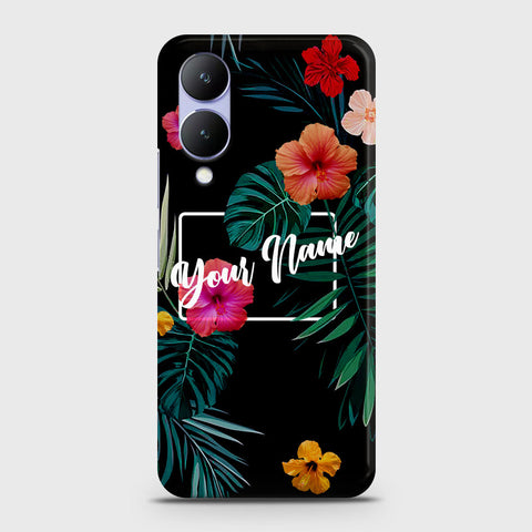 Vivo Y17s  Cover - Floral Series - Matte Finish - Snap On Hard Case with LifeTime Colors Guarantee