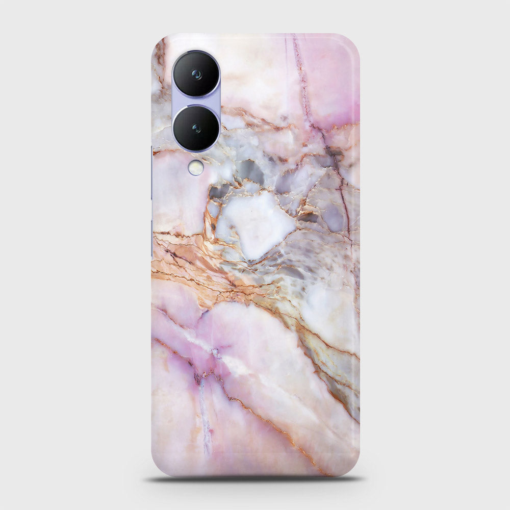 Vivo Y17s Cover - Violet Sky Marble Trendy Printed Hard Case with Life Time Colors Guarantee