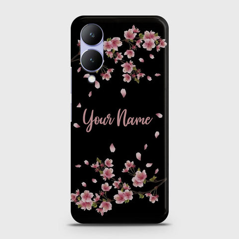 Vivo Y17s  Cover - Floral Series - Matte Finish - Snap On Hard Case with LifeTime Colors Guarantee