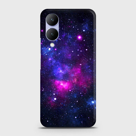 Vivo Y17s Cover - Dark Galaxy Stars Modern Printed Hard Case with Life Time Colors Guarantee