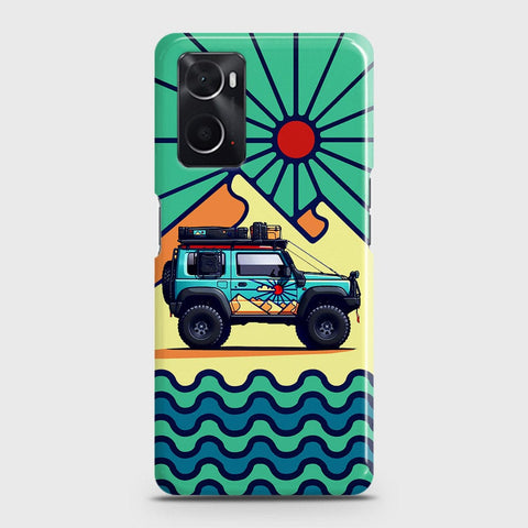 Oppo A96 4G Cover - Adventure Series - Matte Finish - Snap On Hard Case with LifeTime Colors Guarantee