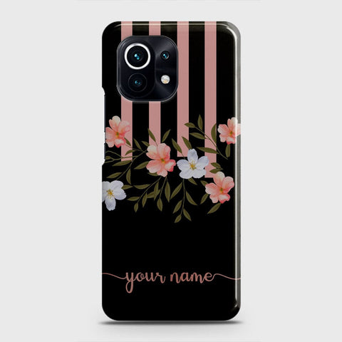 Xiaomi 11 Lite 5G NE Cover - Floral Series - Matte Finish - Snap On Hard Case with LifeTime Colors Guarantee