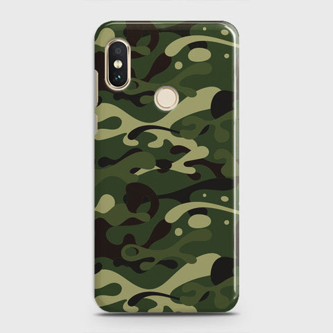 Xiaomi Redmi Note 5 AI Dual Camera Cover - Camo Series - Forest Green Design - Matte Finish - Snap On Hard Case with LifeTime Colors Guarantee