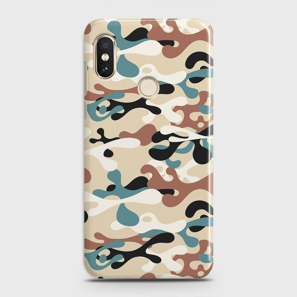 Xiaomi Redmi Note 5 AI Dual Camera Cover - Camo Series - Black & Brown Design - Matte Finish - Snap On Hard Case with LifeTime Colors Guarantee