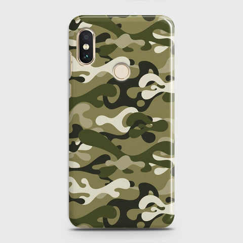 Xiaomi Redmi Note 5 AI Dual Camera Cover - Camo Series - Light Green Design - Matte Finish - Snap On Hard Case with LifeTime Colors Guarantee