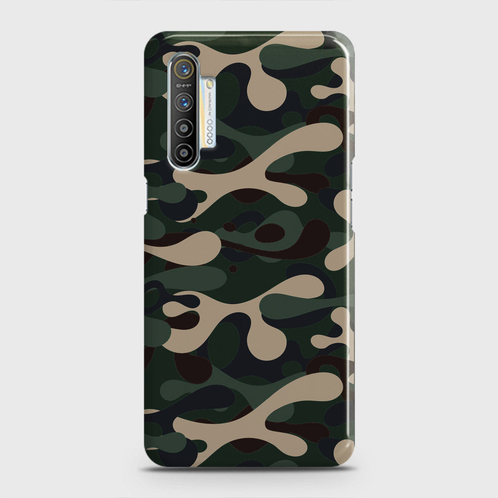 Realme X2 Cover - Camo Series - Dark Green Design - Matte Finish - Snap On Hard Case with LifeTime Colors Guarantee