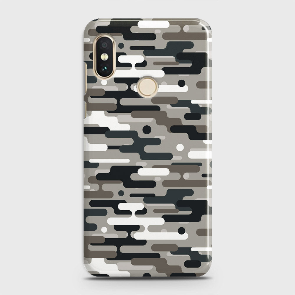 Xiaomi Redmi Note 5 AI Dual Camera Cover - Camo Series 2 - Black & Olive Design - Matte Finish - Snap On Hard Case with LifeTime Colors Guarantee