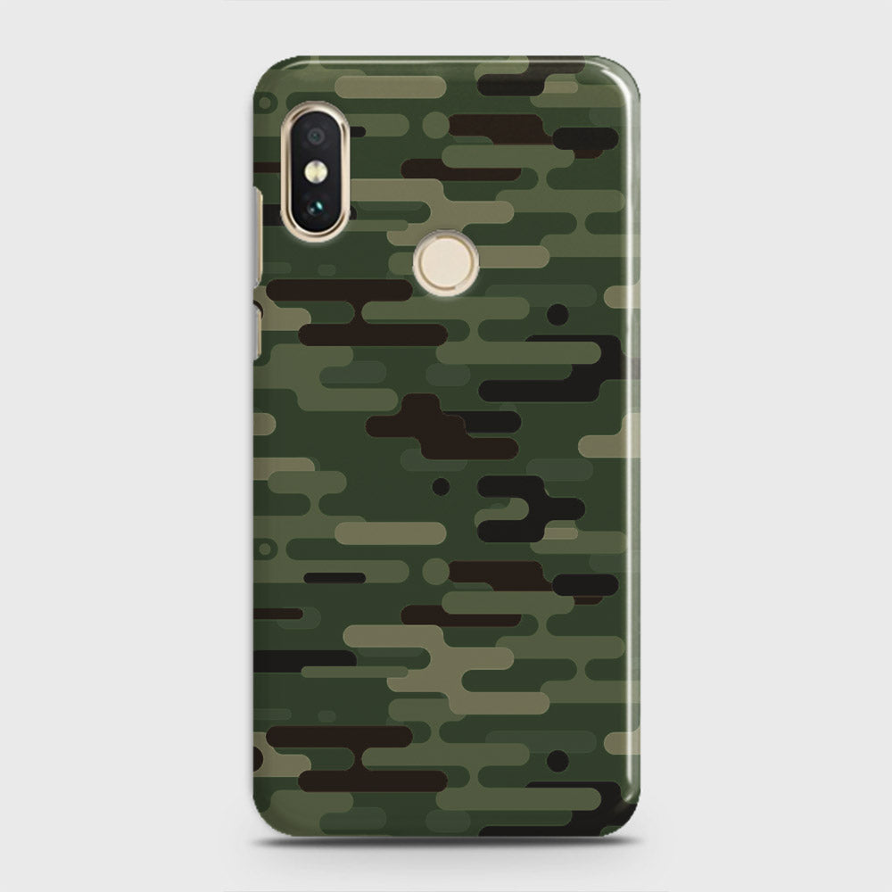 Xiaomi Redmi Note 5 AI Dual Camera Cover - Camo Series 2 - Light Green Design - Matte Finish - Snap On Hard Case with LifeTime Colors Guarantee