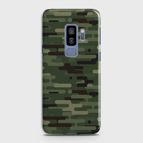 Samsung Galaxy S9 Plus Cover - Camo Series 2 - Light Green Design - Matte Finish - Snap On Hard Case with LifeTime Colors Guarantee (Fast Delivery)