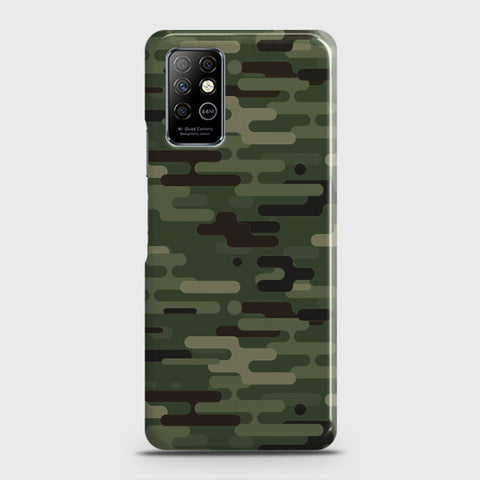 Infinix Note 8 Cover - Camo Series 2 - Light Green Design - Matte Finish - Snap On Hard Case with LifeTime Colors Guarantee (Fast Delivery)