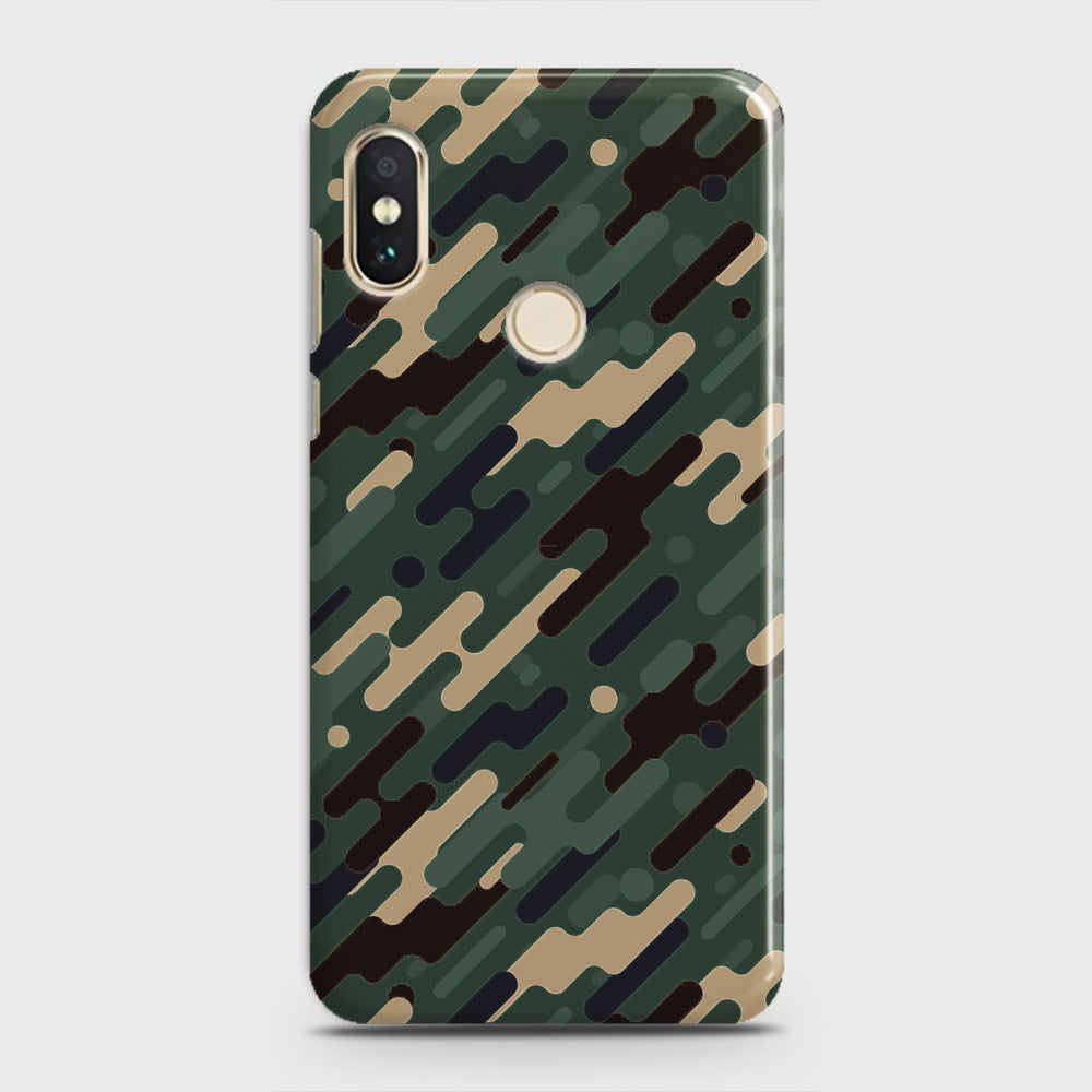 Xiaomi Redmi Note 5 AI Dual Camera Cover - Camo Series 3 - Light Green Design - Matte Finish - Snap On Hard Case with LifeTime Colors Guarantee