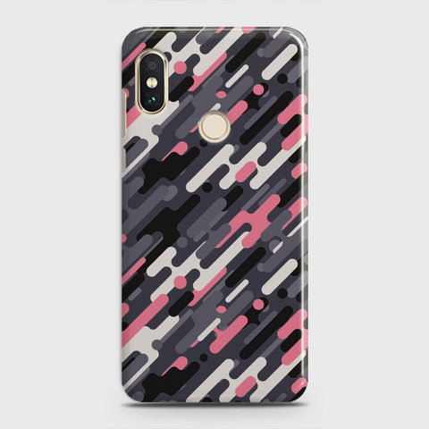 Xiaomi Redmi Note 5 AI Dual Camera Cover - Camo Series 3 - Pink & Grey Design - Matte Finish - Snap On Hard Case with LifeTime Colors Guarantee