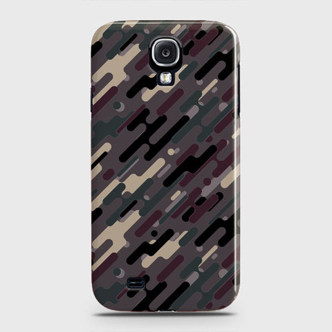 Samsung Galaxy S4 Cover - Camo Series 3 - Red & Brown Design - Matte Finish - Snap On Hard Case with LifeTime Colors Guarantee (Fast Delivery)