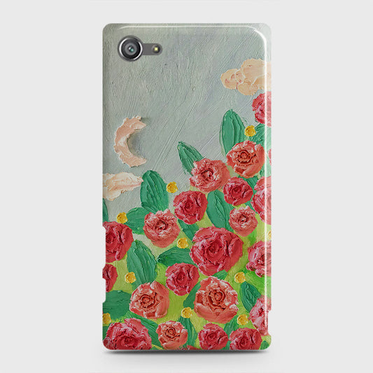 Sony Xperia Z5 Compact / Z5 Mini Cover - Floral Series - Design 10 - Red & Green - Matte Finish - Snap On Hard Case with LifeTime Colors Guarantee