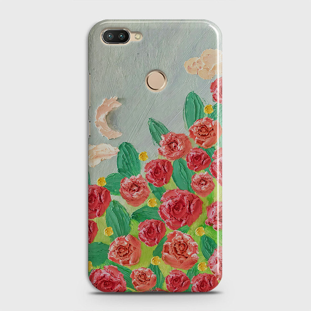 Infinix Hot 6 Pro  Cover - Floral Series - Design 10 - Red & Green - Matte Finish - Snap On Hard Case with LifeTime Colors Guarantee