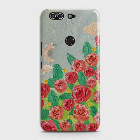 Infinix Zero 5 Cover - Floral Series - Design 10 - Red & Green - Matte Finish - Snap On Hard Case with LifeTime Colors Guarantee