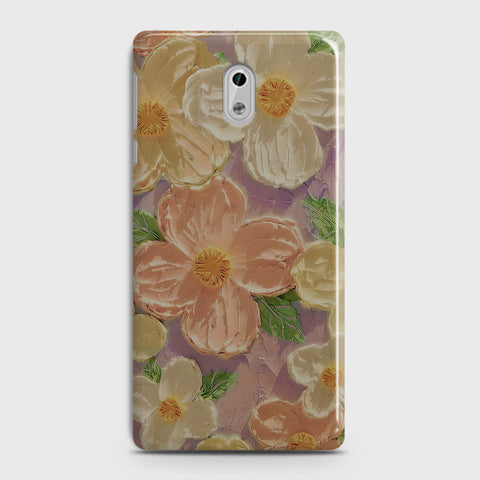 Nokia 3 Cover - Floral Series - Design 11 - White & Green - Matte Finish - Snap On Hard Case with LifeTime Colors Guarantee