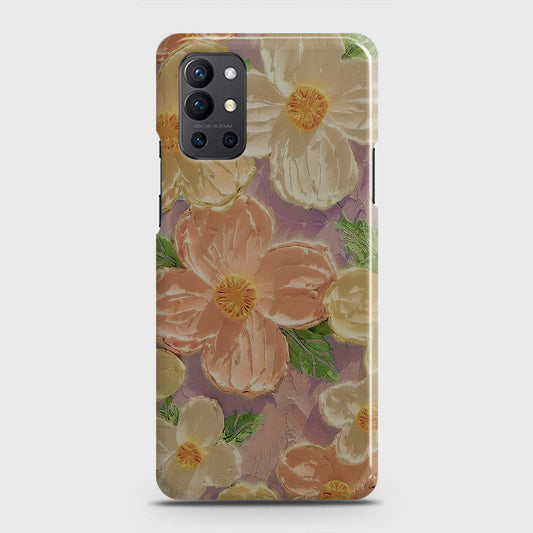 OnePlus 9R  Cover - Floral Series - Design 11 - White & Green - Matte Finish - Snap On Hard Case with LifeTime Colors Guarantee