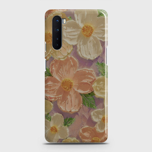 OnePlus Nord  Cover - Floral Series - Design 11 - White & Green - Matte Finish - Snap On Hard Case with LifeTime Colors Guarantee