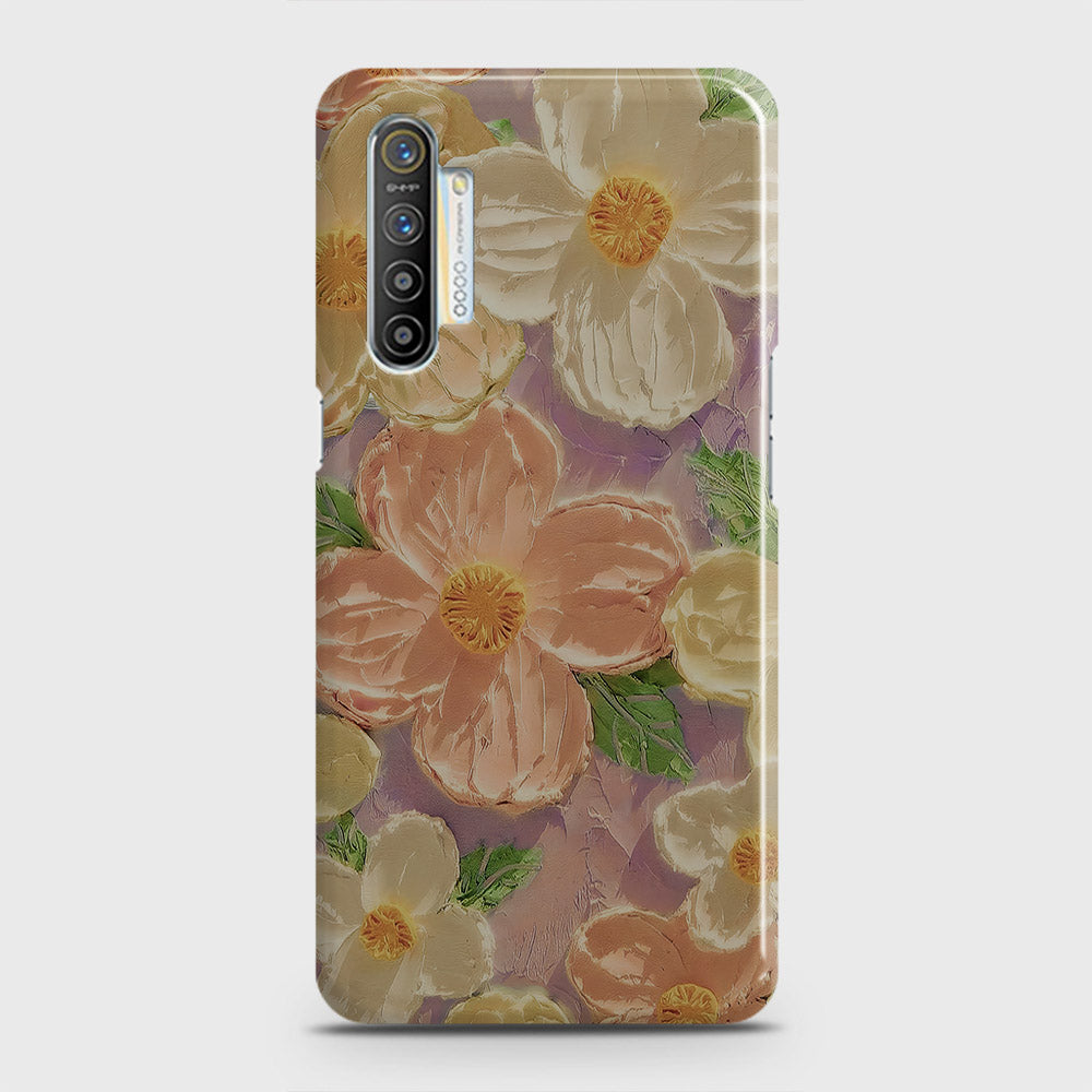 Realme XT Cover - Floral Series - Design 11 - White & Green - Matte Finish - Snap On Hard Case with LifeTime Colors Guarantee