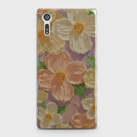 Sony Xperia XZ / XZs Cover - Floral Series - Design 11 - White & Green - Matte Finish - Snap On Hard Case with LifeTime Colors Guarantee