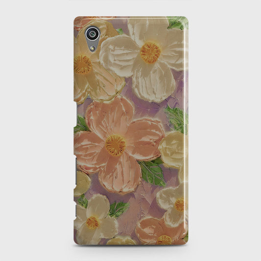 Sony Xperia Z5 Cover - Floral Series - Design 11 - White & Green - Matte Finish - Snap On Hard Case with LifeTime Colors Guarantee