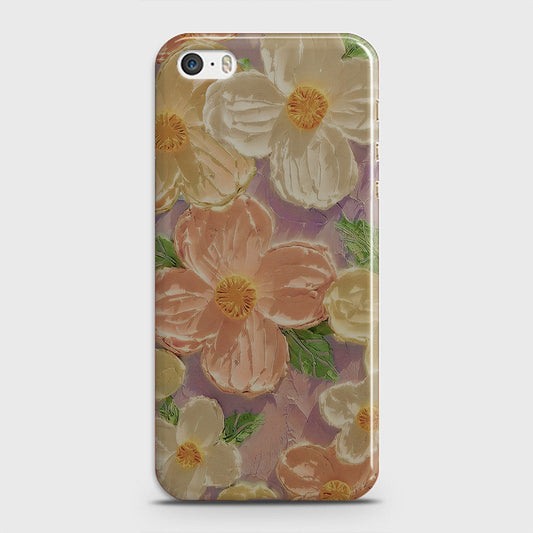 iPhone 5C Cover - Floral Series - Design 11 - White & Green - Matte Finish - Snap On Hard Case with LifeTime Colors Guarantee