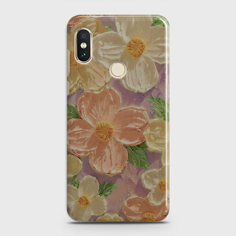 Xiaomi Mi 8 Cover - Floral Series - Design 11 - White & Green - Matte Finish - Snap On Hard Case with LifeTime Colors Guarantee