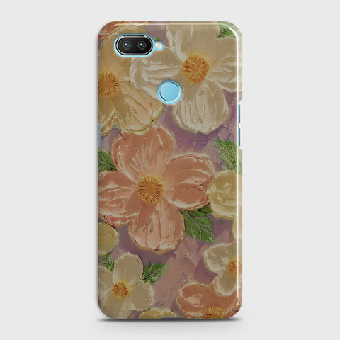 Xiaomi Mi 8 Lite Cover - Floral Series - Design 11 - White & Green - Matte Finish - Snap On Hard Case with LifeTime Colors Guarantee