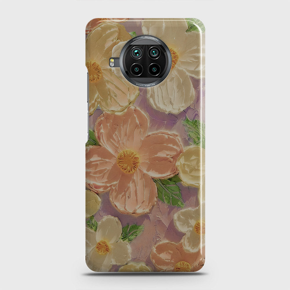 Xiaomi Mi 10T Lite Cover - Floral Series - Design 11 - White & Green - Matte Finish - Snap On Hard Case with LifeTime Colors Guarantee