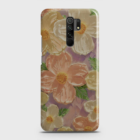 Xiaomi Poco M2 Cover - Floral Series - Design 11 - White & Green - Matte Finish - Snap On Hard Case with LifeTime Colors Guarantee