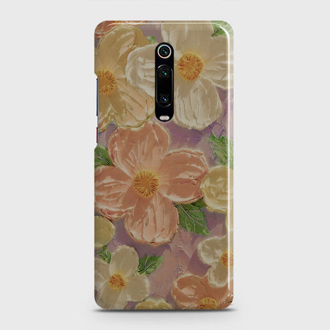 Xiaomi Redmi K20 Cover - Floral Series - Design 11 - White & Green - Matte Finish - Snap On Hard Case with LifeTime Colors Guarantee