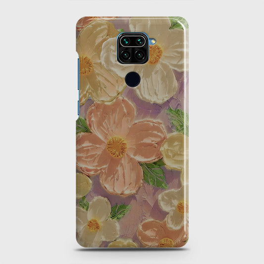 Xiaomi Redmi Note 9 Cover - Floral Series - Design 11 - White & Green - Matte Finish - Snap On Hard Case with LifeTime Colors Guarantee