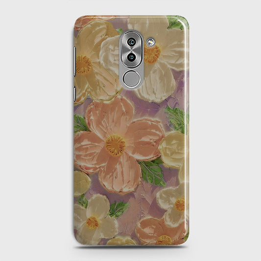 Huawei Honor 6X Cover - Floral Series - Design 11 - White & Green - Matte Finish - Snap On Hard Case with LifeTime Colors Guarantee