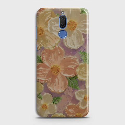 Huawei Mate 10 Lite Cover - Floral Series - Design 11 - White & Green - Matte Finish - Snap On Hard Case with LifeTime Colors Guarantee