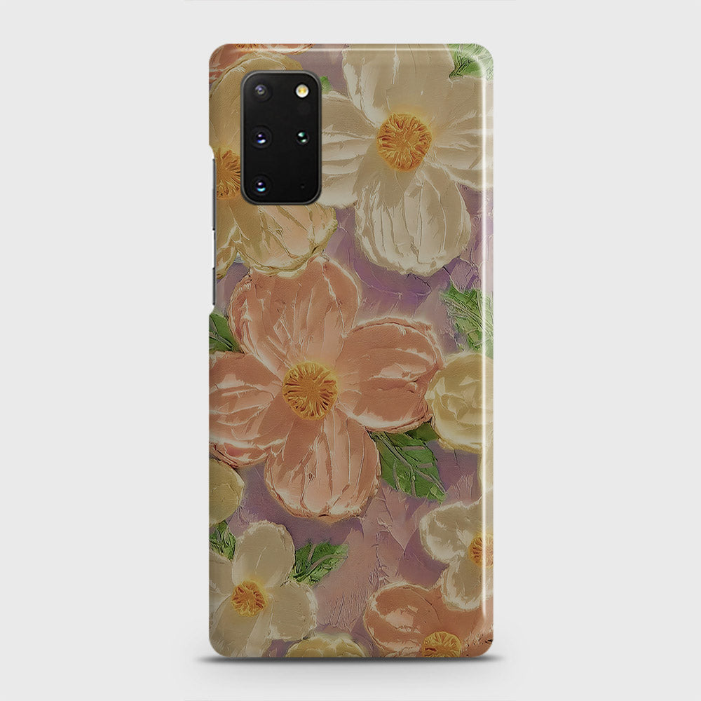 Samsung Galaxy S20 Plus Cover - Floral Series - Design 11 - White & Green - Matte Finish - Snap On Hard Case with LifeTime Colors Guarantee