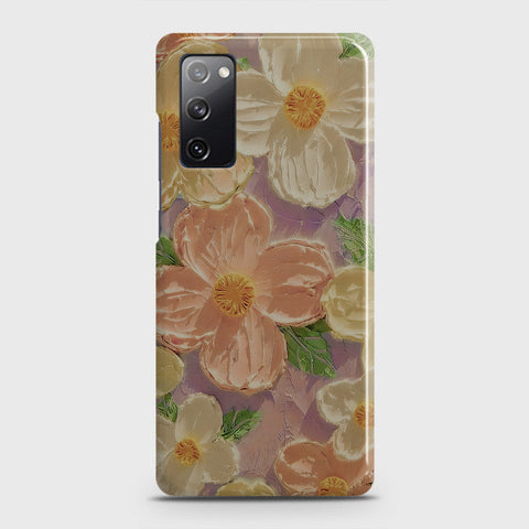 Samsung Galaxy S20 FE Cover - Floral Series - Design 11 - White & Green - Matte Finish - Snap On Hard Case with LifeTime Colors Guarantee