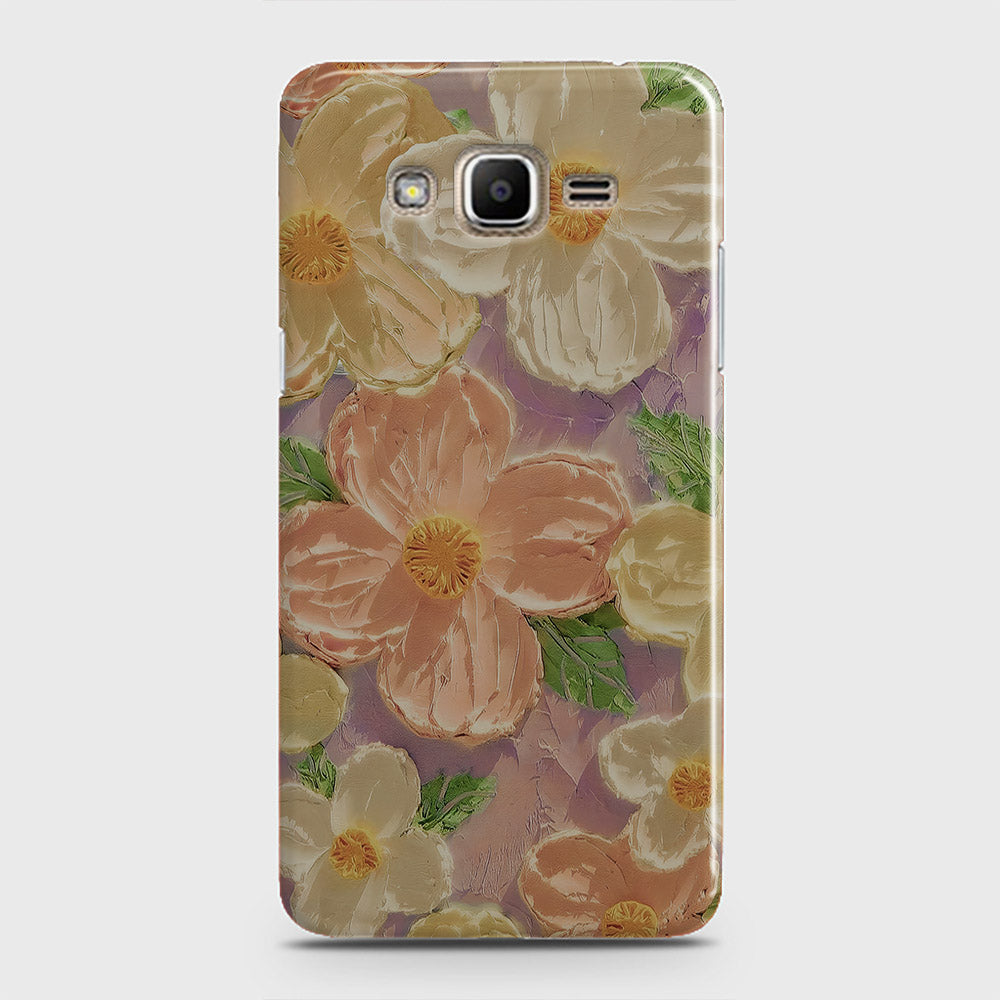 Samsung Galaxy Grand Prime Cover - Floral Series - Design 11 - White & Green - Matte Finish - Snap On Hard Case with LifeTime Colors Guarantee