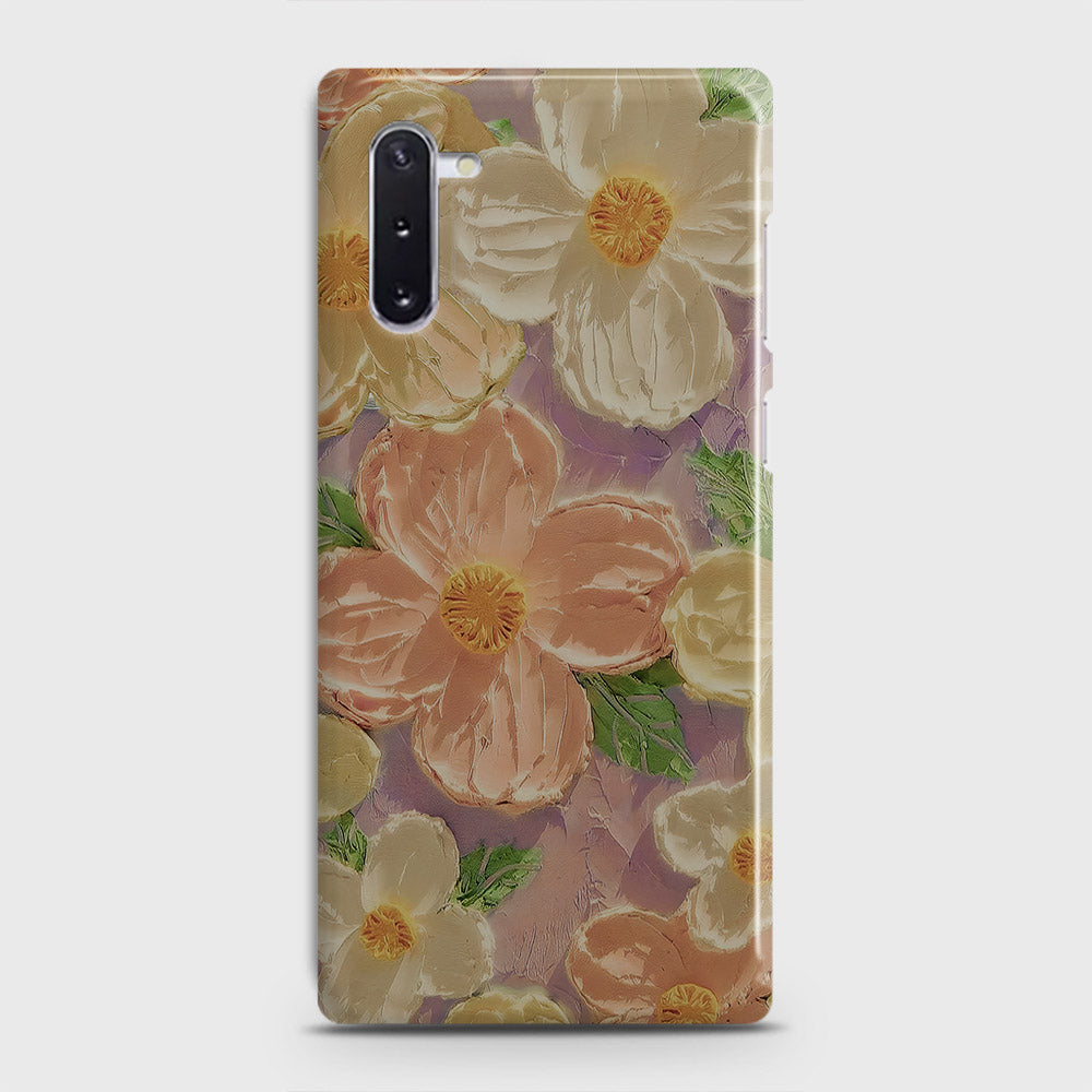 Samsung Galaxy Note 10 Cover - Floral Series - Design 11 - White & Green - Matte Finish - Snap On Hard Case with LifeTime Colors Guarantee