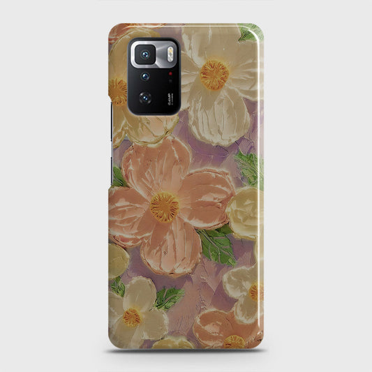 Xiaomi Poco X3 GT Cover - Floral Series - Design 11 - White & Green - Matte Finish - Snap On Hard Case with LifeTime Colors Guarantee