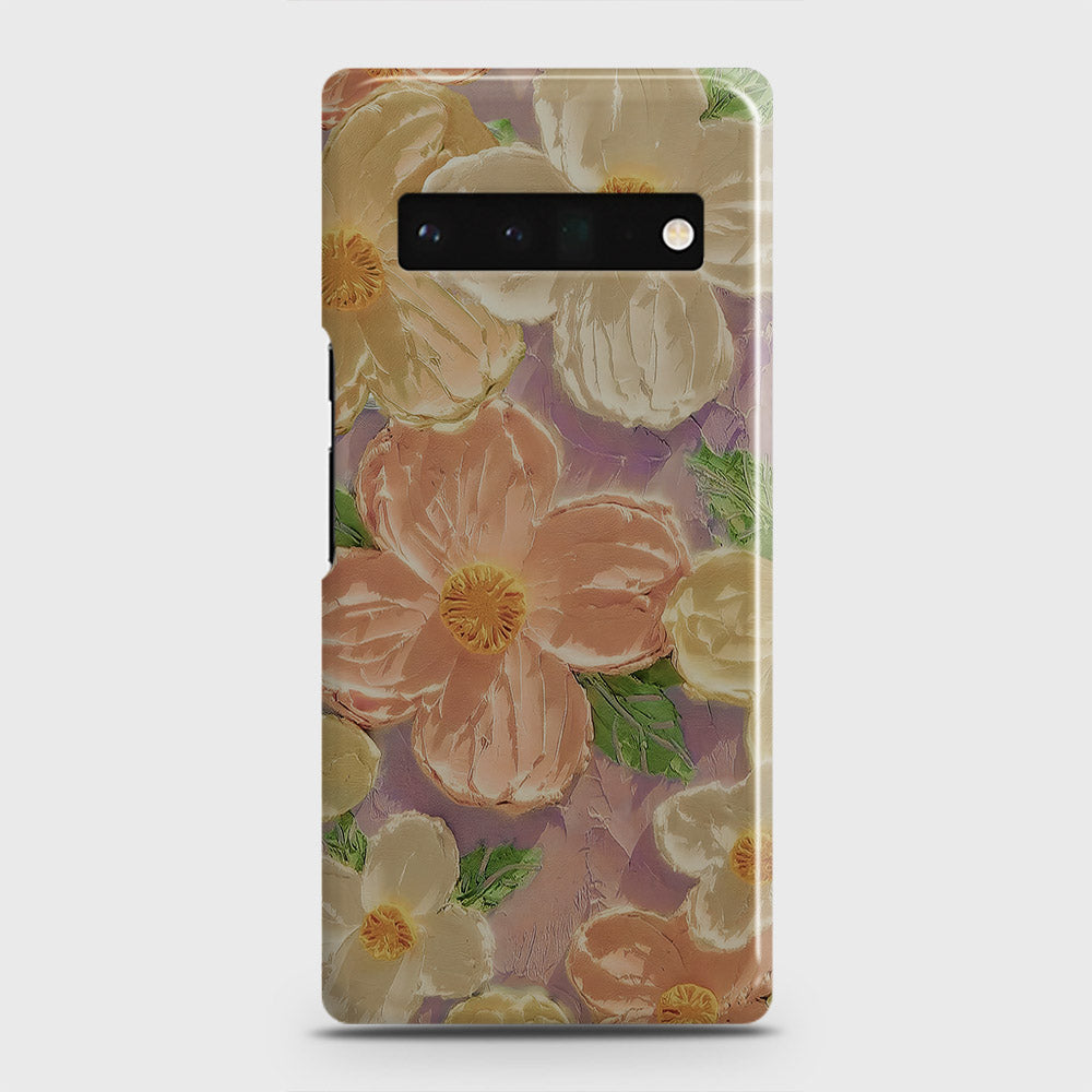 Google Pixel 6 Pro Cover - Floral Series - Design 11 - White & Green - Matte Finish - Snap On Hard Case with LifeTime Colors Guarantee