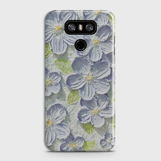 LG G6 Cover - Floral Series  - Design 12 - Purple & Green - Matte Finish - Snap On Hard Case with LifeTime Colors Guarantee