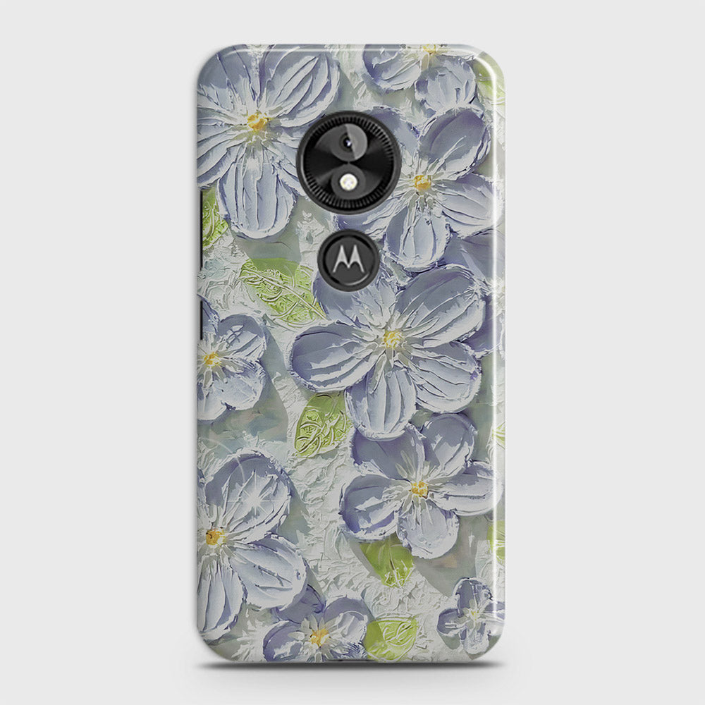 Motorola Moto E5 / G6 Play Cover - Floral Series - Design 12 - Purple & Green - Matte Finish - Snap On Hard Case with LifeTime Colors Guarantee